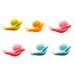 HOMEMAXS 6pcs Snail Shape Tea Bag Clip Cup Mug Tea Infusers Strainer Clips Party Decor Silicone Tea Bag Holder (Random Color)