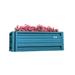2 x 4 Rectangular Metal Planter Box Durable Raised Garden Bed in Galvalume Steel 24 x 48 With 18 Inch High Walls (Hawaii Blue)