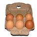 HOMEMAXS 25pcs Half Dozen Egg Cartons Storage Tray Paper Egg Holders for Home Farmhouse Market