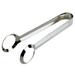 NUOLUX 1Pc Stainless Steel Bread Tong Multifunction Food Clip Kitchen Serving Tongs for Eggs Cookies Barbecue (Silver)