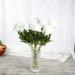 10pcs/lot Rose Artificial Fake Flowers Floral Simulation Bouquet Home Wedding Party Decor White