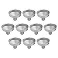 HOMEMAXS 10Pcs Durable Stainless Steel Funnels for Filling Spice Powder Home Accessories