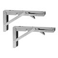 Ovzne Folding Shelf Brackets - Heavy Duty Collapsible Shelf Bracket Wall Mounted Space Saving for Foldable Table Work Bench