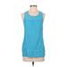 Athleta Active Tank Top: Blue Solid Activewear - Women's Size Small
