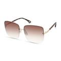 Skechers Women's Oversized Square Sunglasses in Gold