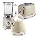 Ariete Vintage Dome Kettle 2 Sl Toaster And Jug Blender Pack Cream