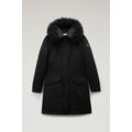 Woolrich Women Modern Vail Parka in Urban Touch with Detachable Cashmere Fur Black Size XXL