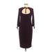 Leona Edmiston Casual Dress - Midi: Purple Dresses - Women's Size 8