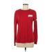 Adidas Active T-Shirt: Red Solid Activewear - Women's Size Medium