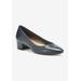 Wide Width Women's Heidi Ii Pump by Ros Hommerson in Navy Leather (Size 6 W)