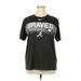 Nike Active T-Shirt: Black Graphic Activewear - Women's Size X-Large