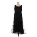 Torrid Cocktail Dress - A-Line Scoop Neck Sleeveless: Black Solid Dresses - Women's Size Medium Plus