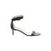 Giuseppe Zanotti Heels: Black Shoes - Women's Size 38 - Open Toe