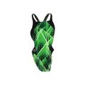 Speedo One Piece Swimsuit: Green Print Sporting & Activewear - Kids Girl's Size 20