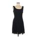 Laundry by Shelli Segal Casual Dress: Black Polka Dots Dresses - Women's Size 6