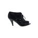 Aldo Heels: Black Print Shoes - Women's Size 39 - Open Toe