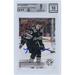 Luke Hughes New Jersey Devils Autographed 2022-23 Upper Deck Game Dated Moments NHL Debut #81 Beckett Fanatics Witnessed Authenticated 9/10 Rookie Card