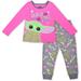 Toddler Grogu Pink/Gray The Mandalorian Graphic Long Sleeve T-Shirt & Jogger Set
