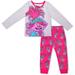 Toddler Gray/Pink Trolls Graphic Long Sleeve T-Shirt & Jogger Set