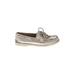 Sperry Top Sider Flats Silver Shoes - Women's Size 7 - Round Toe