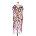 Lane Bryant Casual Dress - Shift: Pink Graphic Dresses - Women's Size 18 Plus