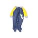 Carter's Long Sleeve Outfit: Blue Stripes Bottoms - Size 3 Month