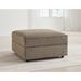 Signature Design by Ashley O'Phannon Upholstered Storage Ottoman Polyester in Brown | 21 H x 37 W x 37 D in | Wayfair 2940311