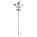 Regal Art & Gift Weather Resistant Metal Animal Garden Stake Metal in Black/Brown/Gray | 59 H x 14.25 W x 6.75 D in | Wayfair 13611