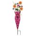 Regal Art & Gift Weather Resistant Metal Plant & Flower Garden Stake Metal in Green/Orange/Pink | 34 H x 10.5 W x 3.5 D in | Wayfair 13629