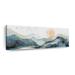 Loon Peak® Waves On Mountainscape On Canvas Print Canvas | 10 H x 30 W x 1.25 D in | Wayfair EF123894F5AD4390868C9BCD08367165