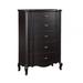 Darby Home Co Aalivia 5 - Drawer Dresser Wood in Black/Brown | 54 H x 38 W x 19 D in | Wayfair 57D92EE3BA1540938D0F88E0D7981190