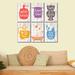 Rosalind Wheeler Bathroom Humor Typography Multi Piece Canvas Print Canvas in Indigo | 25 H x 27 W x 1 D in | Wayfair