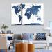 17 Stories Blue Textured World Map On Canvas 3 Pieces Set Canvas in White | 48 H x 74 W x 1.25 D in | Wayfair B83CA448C44F4845BF1C63E45438BCFE