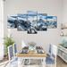 Loon Peak® Snow Mountain Peaks Wall Art Multi Piece Canvas Print On Canvas 5 Pieces Set Canvas in White | 80 H x 36 W x 1.25 D in | Wayfair