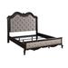 Canora Grey Scherrie Standard Bed Wood & Upholstered/ in Black/Brown | 68 H x 83 W x 91 D in | Wayfair 2DCD7CD76AD54A10949D741082825C32