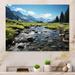 Loon Peak® USA Rocky Mountain National Park River I - Unframed Print on Metal in Blue/Brown/Green | 12 H x 20 W x 1 D in | Wayfair