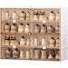 Everly Quinn 16 Pair Shoe Storage Cabinet Plastic in Brown/White | 27.6 H x 33.5 W x 13.4 D in | Wayfair 720AD2581DED42DDA4ACECB9AE1004BD