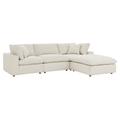 Commix Down Filled Overstuffed 4 Piece Sectional Sofa Set - East End Imports EEI-3356-LBG