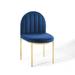Isla Channel Tufted Performance Velvet Dining Side Chair - East End Imports EEI-3802-GLD-NAV