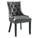 Regent Tufted Vegan Leather Dining Chair - East End Imports EEI-2222-GRY
