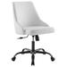 Designate Swivel Vegan Leather Office Chair - East End Imports EEI-4372-BLK-WHI