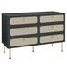 Chaucer 6-Drawer Compact Dresser - East End Imports MOD-7066-BLK