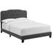 Amelia King Upholstered Fabric Bed - East End Imports MOD-5841-GRY