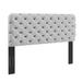 Lizzy Tufted Full/Queen Performance Velvet Headboard - East End Imports MOD-6031-LGR