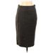 Zara Basic Casual Pencil Skirt Calf Length: Brown Print Bottoms - Women's Size Medium