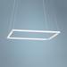 Koncept Z-Bar Square 18" Wide Modern Matte White LED Pendant Light