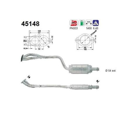 AS Katalysator für BMW 18301737982 18301435663 45148