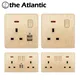 UK Standard Power Socket 13A Dual USB Charger 2.1A LED Indicator Single Double Wall Outlet Malta