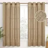 Tulle Sheer Curtains for Living Room Sheer Curtains for Living Room Beige Faux Linen Curtains
