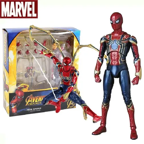 Mafex 081 Eisen Spiderman Action figur Spielzeug Rächer Spider Man Statue Modell Puppe Sammler